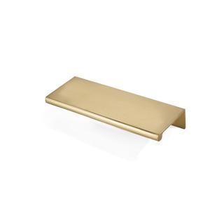 khtumeware 10 Pack 3 inch(76mm) Hole Center Champagne Bronze Finger Edge Pull Solid Zinc Drawer Pull Hidden Edge Treatment Hardware Honey Bronze Finger Pull Kitchen Drawer Hardware