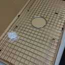 Sink Bottom Grid 29-1/2" X 15-9/16", Centered Drain with Corner Radius 3/8", Sink Protector Stainless Steel Material