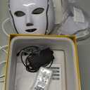 Red Light Photon Facial Mask with Remote Control, 7 Custom Modes with Infrared, Portable with Timer for Home Use