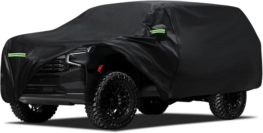 Waterproof Car Cover Custom Fit for Chevy Suburban 1973-2026, Migaven Full Exterior Cover Sun Rain Protection with Door Zipper and Cotton Lining