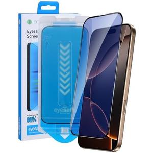 Jephuwneh x BESTSUIT for iPhone 16E/14/13 Pro/13 Screen Protector [Blue Light] [Auto-Installation] for iPhone16E/14/13Pro/13 6.1inch Tempered Glass Anti Blue-Light No Bubble HD Clear 9H Hardness