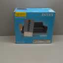 Intex Inflatable Pull-Out Sofa: Velvety Surface, 2-in-1 Valve, Cupholder, 46" x 88" x 26" - Blow-Up Couch and Folding Queen Size Air Mattress Bed