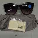 EASY READ Bifocal Reading Sunglasses for Women Fashion Sun Readers UV400 Protection(Magnification 1.75, Black)