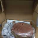 Powell Company Big & Tall Copper Stamped Back Arms by Powell Big and Tall Counter Stool, 24" Seat Height, brown