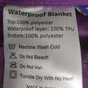 Sunsleek Waterproof Blanket Purple, size 56x40