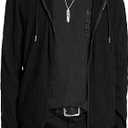 John Varvatos Ihsan Zip Hoodie Black L