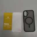 Miracase Magnetic for iPhone 17 Case (Compatible with MagSafe) with Screen Protector Military-Grade Protection, Anti-Fingerprint Translucent Matte Phone Cover for iPhone 17 6.3 inch, Black