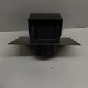 4in Roof Exhaust Vent Cap - Heavy Duty Steel Roof Vent Cap with Damper, Roof Dryer Vent for Bathroom, Kitchen, Attic, Removable Roof Vents Featuring High Airflow Ventilation System