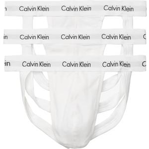 Calvin Klein Men's Cotton Stretch 3-Pack Jock Strap (Large)