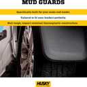 Husky Liners Custom Mud Guards | Fits 2017-2026 Honda Ridgeline (Excludes Models w/High Performance Package) | Rear Set, 2-pc Black - 59901