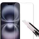 3 Pack Screen Protector For iPhone 15 Plus/iPhone 15 Pro Max/iPhone 16 Plus (6.7 inch) Tempered Glass, Anti Scratch, HD Clear