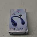 SWEETFULL Portable Neck Fan 360 Cooling Bladeless Personal Fan | No Hair Twisting - 4000mAh USB Rechargeable Wearable Fan for Travel, Birthday Gifts for Men, Women, Mom, and Dad (A1 Blue)