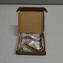 DOYOLLA Christmas Stocking Holders Xmas Fireplace Hanger Hooks Holiday Mantel Garland Clips Metal Grips Set of 4 (Silver)