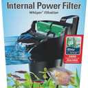 Tetra Whisper Internal Power Filter 5 To 10 Gallons, For aquariums, In-Tank Filtration With Air Pump, Black