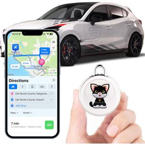 2025 New GPS Tracker for Vehicles,Portable Real Time GPS Tracking Device,Full Global Coverage Location Tracker for Car,Kids,Dogs.No Monthly Fee/No SIM Card Required