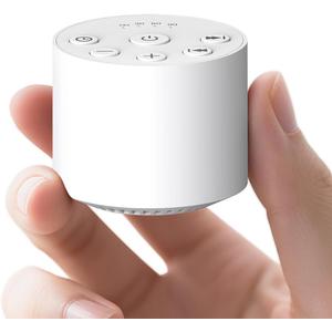 Color Noise Sleep Sound Machine Portable White Noise Machines with 30 Soothing Sounds 32 Levels Volume 4 Timer Options Compact Auto-Off Memory Function for Family Office Travel Everyone