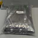 NICETOWN Grey Blackout Striped Pattern Curtains for Living Room 84 inch Long 2 Panels Set, Noise Reducing Thermal Insulated Wave Line Foil Print Bedroom Drapes for Patio Sliding Glass Door (52 x 84)