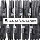LISEN USB C to USB C Cable, 5-Pack [3.3/3.3/6.6/6.6/10FT] for iPhone 17 Charger Cord, 60W C to C Cable Fast Charging for iPad, iPhone 16 15 Pro Max, Galaxy S25/S24 USBC to USBC Cable Gifts for Men