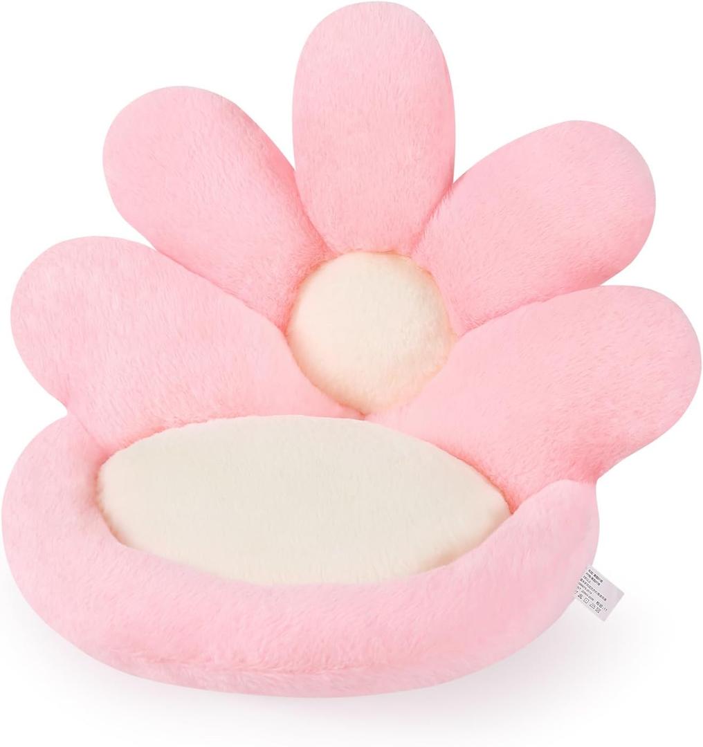 Ditucu Flower Shape Chair Pillow Cute Seat Cushion 19 inch Comfy Lazy Sofa Floor Pillows Dorm Seating for Bedroom Decor Pink