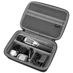 ProCase Hard Travel Case for Norelco Multigroom Series 3000 5000 7000 MG3750 MG5750/49 MG7750/49 Men's Electric Trimmer Shaver and Attachments -Black