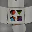 LiKee Shape Sorter Toys for 1+ Years Old, 10pcs Montessori Baby Blocks, Sensory Toddler Learning Toy for Fine Motor Skills, Infant Developmental Toys Gift for Boys Girls Ages 18+ Months