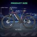 Vivi Electric Bike for Adults, 27.5" Tire E Bike 21 Speed, Basic 19.8+ MPH