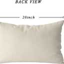 2 x GAGEC Halloween Pillow Covers 20x12 Inch Ghost Floral Throw Pillow Covers Holiday Fall Farmhouse Pillowcase Couch Cushion Case for Indoor Outdoor Home Sofa Decor