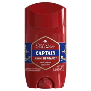 Old Spice Anti-Perspirant and Deodorant Stick, Captain, 2.6 oz (Pack of 2)