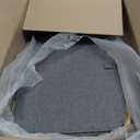 BALEINE Laundry Hamper with Lid, Tall Laundry Baskets with Bamboo Pull Handles, Large Laundry Bin with Internal Support (36 Gal/140L, Grey)