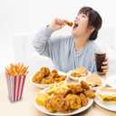 36 Pcs Popcorn Boxes, Mini Paper Popcorn Box, Container for Movie Night Decorations, White and Red Stripes