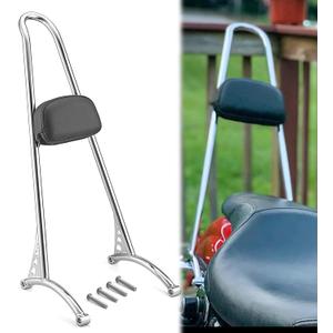 Wsays 21" Tall Sissy Bar Passenger Backrest Classic Styled Chrome Compatible with Harley Sportster XL 883 1200 1996-2003