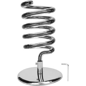 HURRISE Spiral Hair Dryer Holder, Spring Hair Dryer Hanging Rack, Spiral Hair Styling Station Spiral Salon Blow Dryer Holder Stand for Bathroom Hair Salon