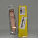 EDIMENS Leather Bands Compatible for Fitbit Versa 3 / Fitbit Versa 4 / Fitbit Sense for Women Men, Genuine Leather Bands Replacement Wristbands Straps Compatible with Versa 3 / Versa 4 / Sense (Small 5.7"-7.8", Pink Sand)