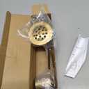 PRIMSOPH Trip Lever Overflow Faceplate Tub Drain Trim Kit with Linkage Conversion Kit Assembly Universal Fine Coarse Thread Replacement Brushed Gold