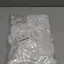 RAQEHO 100 Disposable Shower Caps Medium - Plastic Shower Cap for Children Reusable Waterproof Deep Conditioning Hair Caps for Small Head Women Men Short Hair Bath Cap Dust Covers for Shoes Travel Bag