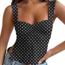 Trendy Queen Double Lined Crop Tank Top for Women Cute Summer Backless Shirt Spring Y2K Top Junior Going Out Concert Vacation (Black, XL)