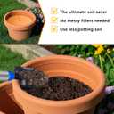 Lettry 2Pcs Planter Inserts for Large Pots, 18" Round Plastic Planter Insert with Drainage Holes for Place Inside Planters to Use Less Potting Soil for Tall Flower Pots Plant Containers (18inch)