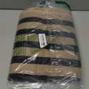 OJIA Washable Outdoor Rug 3'x5', Black and Tan Striped Outdoor Porch Rug Entryway Rugs Indoor Front Door Mat Outside Entrance Cotton Floor Carpet for Entry/Patio/Living Room/Balcony/Deck Decor