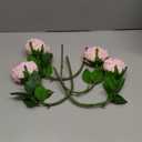 Fake Flowers for Decoration Home Decor Real Touch Artificial Flowers Austin Rose Peony Latex Fake Flower Living Room Decoration Vivid Pink Roses Peonies (Light Pink 4pcs)