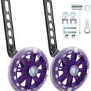 Training Wheels for 12/14/16/18/20 Inch BicycleFlash Mute Wheel (Light violet)
