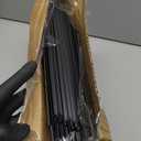 Shutex Extra Capacity Plastic Hanging File Folders,12 Pack Reinforced Hang Folders Letter Size,Accordian Pocket,Heavy Duty 2 Inch Expansion,Hard Hanging Folder Organizer for Office Home,Black