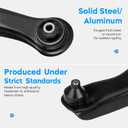 K621452 K621453 Front Lower Control Arm w/Ball Joint for Nissan Rogue 2.5L 2008-2013, Rogue Select 2014-2015, Suspension Kit MS30194 MS30195