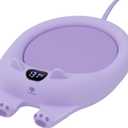 PUSEE Mug Warmer,Coffee Warmer for Desk Candle Warmer Auto Shut Off,Coffee Cup Warmer with 3 Temp Settings,Electric Beverage Warmer Plate for Coffee,Tea,Water Milk and Cocoa(Not Include Cup)