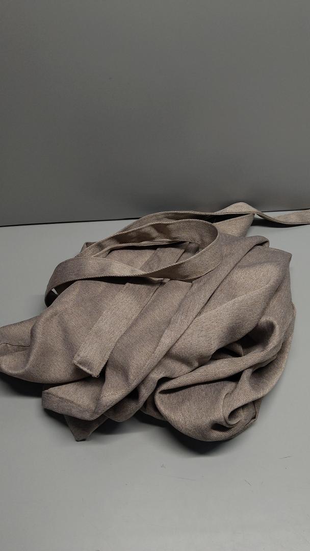 jinchan Linen Textured Kitchen Tier Curtains 45 Inch for Bathroom Living Room Farmhouse Cafe Rustic Window Treatments Room Darkening Rod Pocket 1 Panel Beige