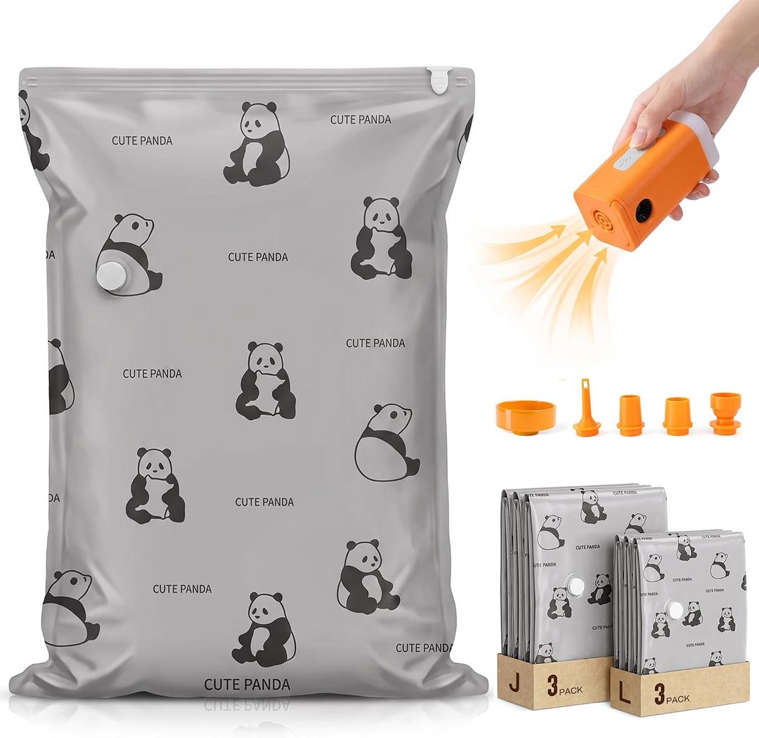 Vacuum Storage Bags Jumbo with Cordless Pump,Large Seal Bags for Clothing, 39.4 x 31.5 inches