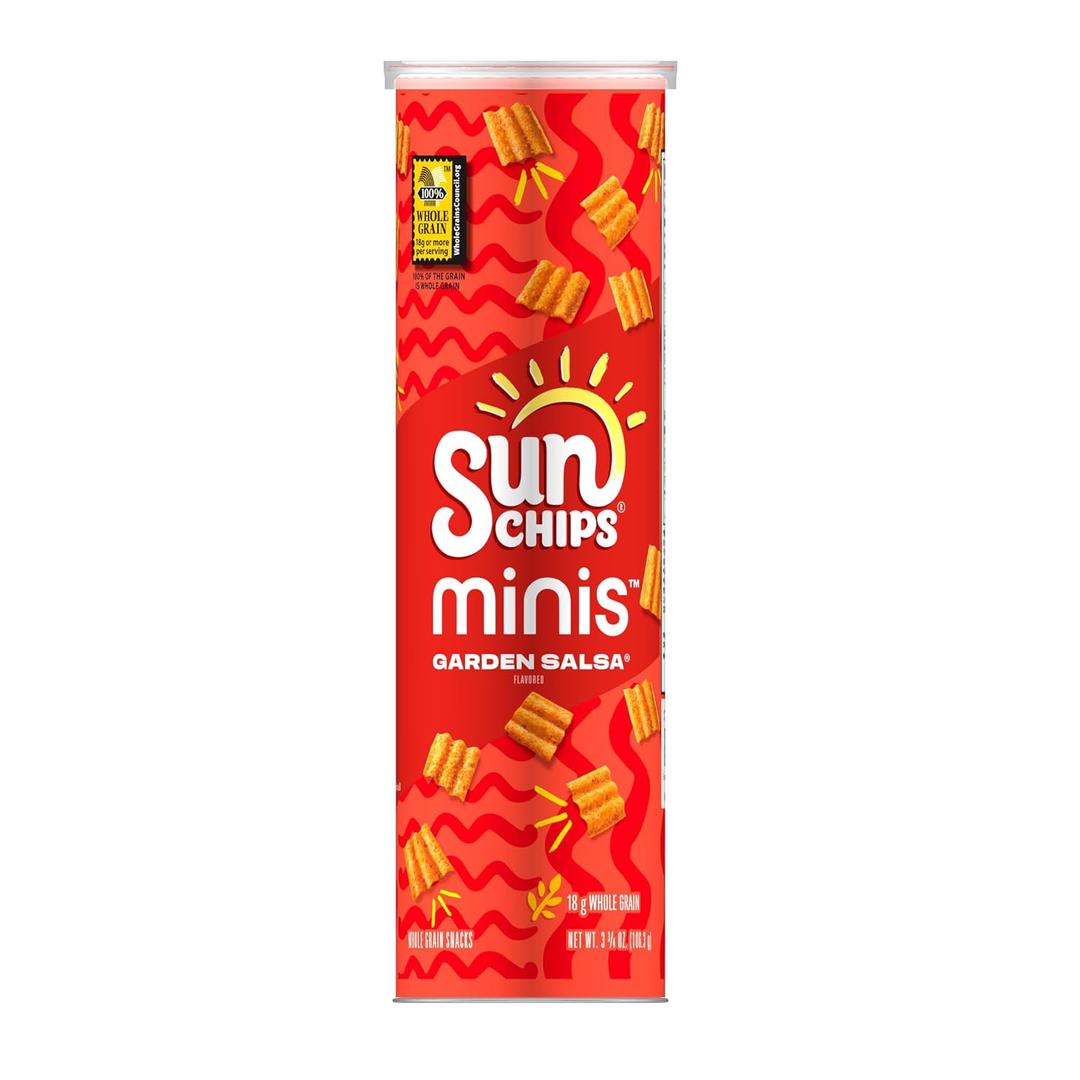 8 x Frito Lay, Sunchips Minis Garden Salsa, 3.75 Ounce (EXP 10/20/26)