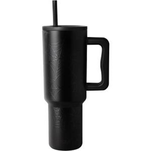 Simple Modern Halloween 40 oz Trek Tumbler with Handle and Straw Lid | Cup Holder Friendly Insulated Stainless Steel Travel Mug | Spiderwebs