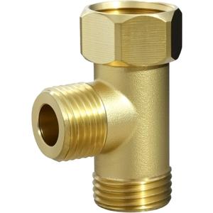 Upgrade Brass T Adapter Replacement for TOTO THU6234, Connect 7/8" Toilet Supply Hose, Tee Fitting for Washlet A100, C100, K300, S300E, S350E