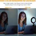 Video Conference Lighting Kit, Ring Light Clip on Laptop Monitor, 6" Dimmable LED Circle Selfie Light for Zoom Meeting/Remote Working/Zoom Calls/Live Streaming/Video Recording