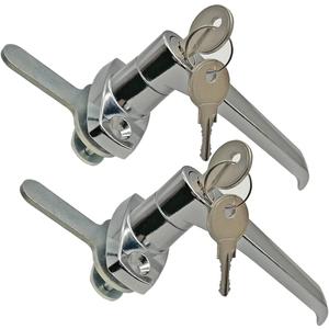 2 Sets Level Handle Cam Lock,L-Type Locking Door Handle,Cabinet Handle Lock